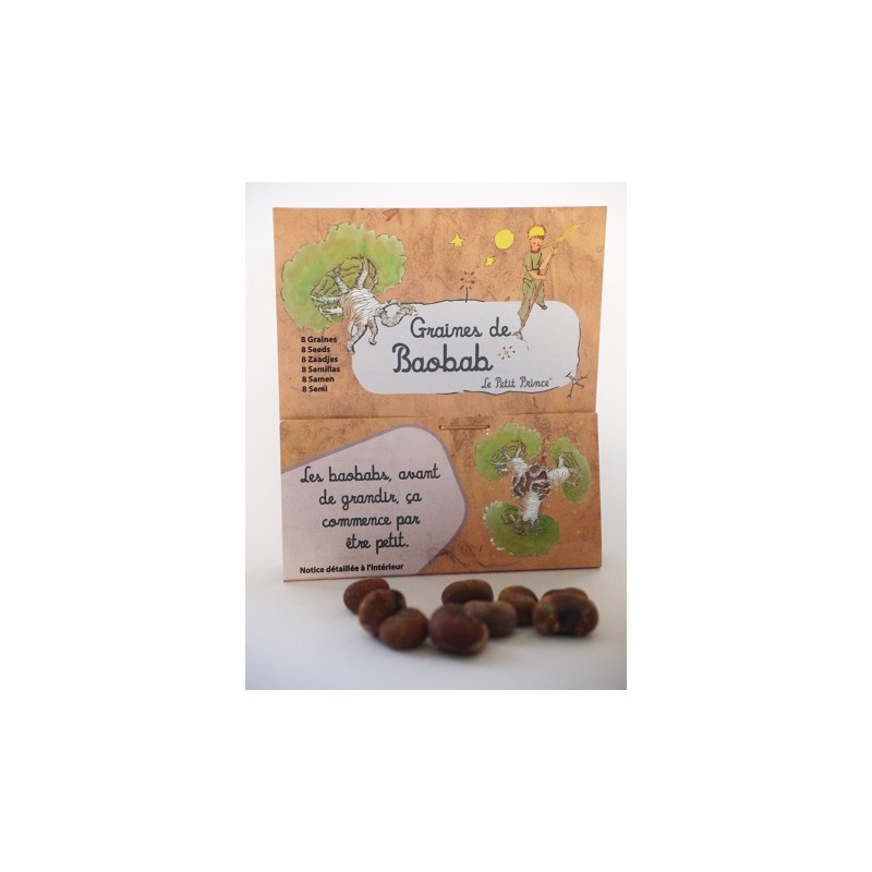 100 sachets de 8 graines de baobab (Adansonia digitata) - Le Petit Prince